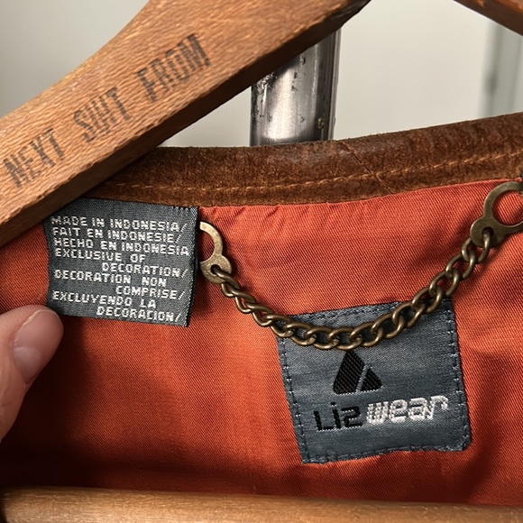 Vintage Liz Wear Plaid Country Western Vest Wool Blend - Picture 3 of 11